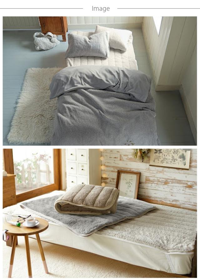 Fab the Home ファブザホーム ムクムク パッドシーツ シングル用 