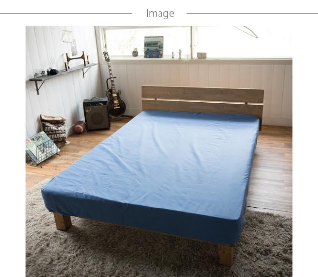 Fab the Home ファブザホーム ボックスシーツ シングル用 ライトデニム  ボックスシーツ シングル おしゃれ デニム 綿100 S ベッドシーツ シーツ コットン 無地  