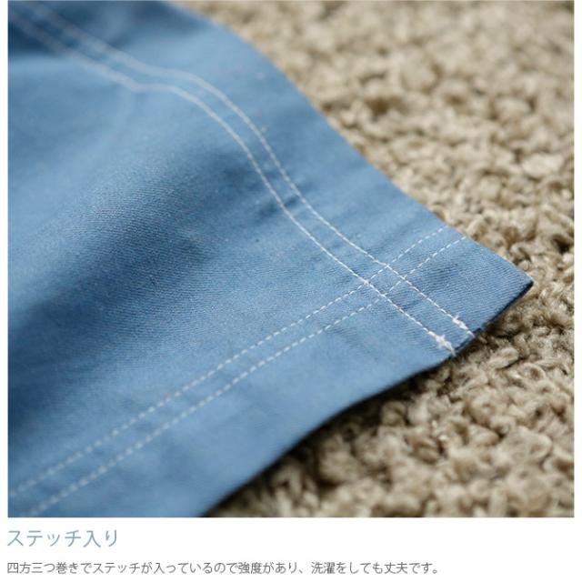 Fab the Home ファブザホーム マルチカバー L ライトデニム  マルチカバー おしゃれ デニム ソファカバー ベッドカバー こたつカバー 綿100 シーツ コットン 無地  