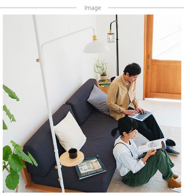 DRAW A LINE ドローアライン 202 ランプアーム L 単品パーツ 縦専用  つっぱり棒 突っ張り棒 伸縮 おしゃれ モノトーン 北欧 インダストリアル アイアン ツヤ消し インテリア  