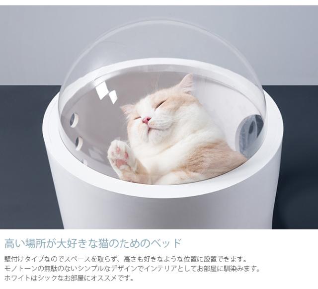 MYZOO マイズー Spaceship Gamma Monotone 宇宙船 ガンマ モノトーン  猫 キャットウォーク キャットステップ ベッド ハウス 壁付け ホワイト ブラック MY ZOO 北欧  