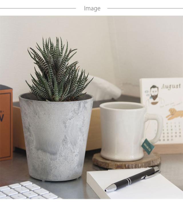 amabro アマブロ ART STONE アート ストーン S  鉢 ポット プランター おしゃれ 穴付き マット シンプル インテリア 7号 8号  