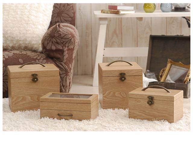 ナチュラルウッド ジュエリーボックス  木製 ジュエリー 宝石箱 ジュエルボックス コレクションボックス 姫系 おしゃれ かわいい シンプル ナチュラル  