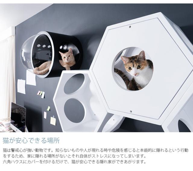 MYZOO マイズー Busy Cat専用 Cover Plate カバープレート ホワイト 猫 ハウス スツール 六角 木製 白 シンプル 椅子 腰掛け 北欧