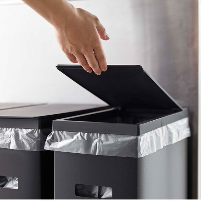 tower タワー スリム蓋付きゴミ箱 2個組