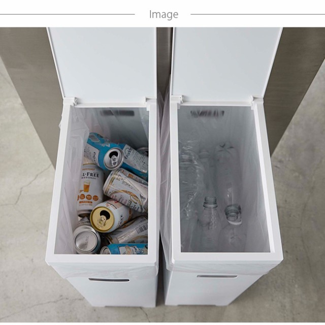 tower タワー スリム蓋付きゴミ箱 2個組