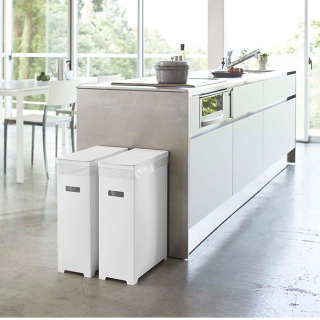 tower タワー スリム蓋付きゴミ箱 2個組