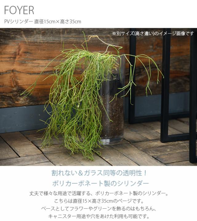 FOYER ホワイエ PVシリンダー 直径15cm×高さ35cm 