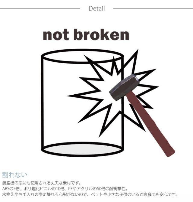 FOYER ホワイエ PVシリンダー 直径15cm×高さ35cm 