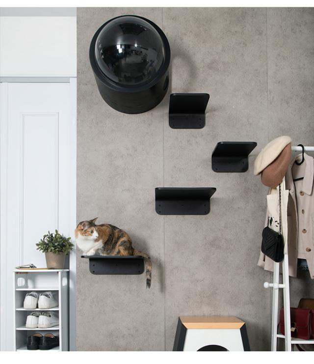 MYZOO マイズー Lack M キャットステップ ラック M 2枚セット  猫 キャットステップ キャットウォーク 壁付け 壁掛け ブラック シンプル MY ZOO 北欧  