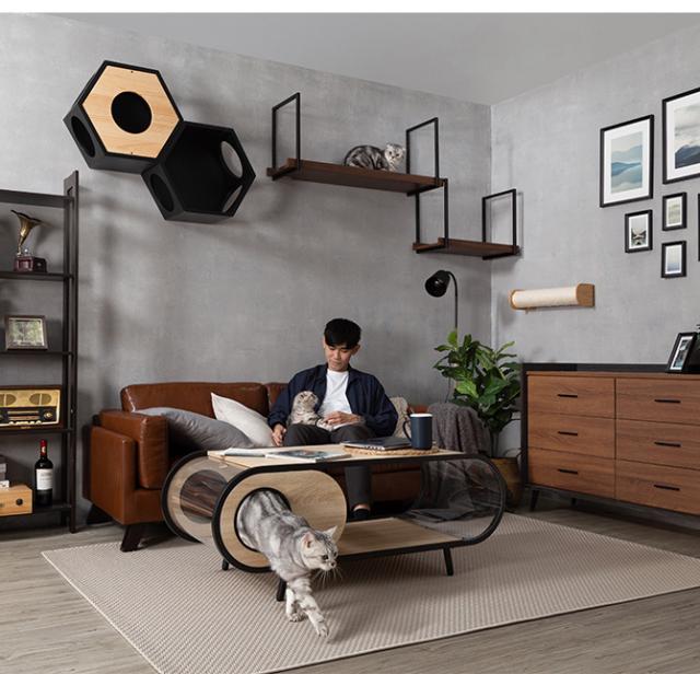 MYZOO マイズー AVENUE 60cm  猫用 猫 キャットステップ キャットウォーク 壁付け 天井付け キャット ステップ ウォーク 北欧  
