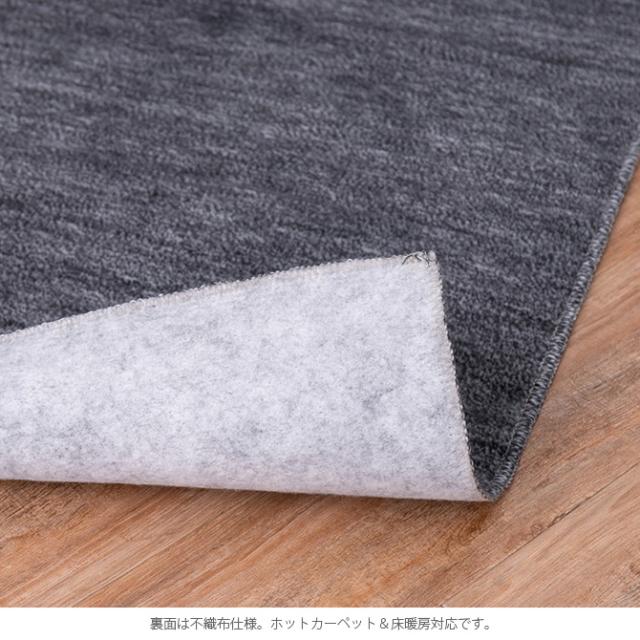 ペットにやさしい平織カーペット ラウム 江戸間3帖 