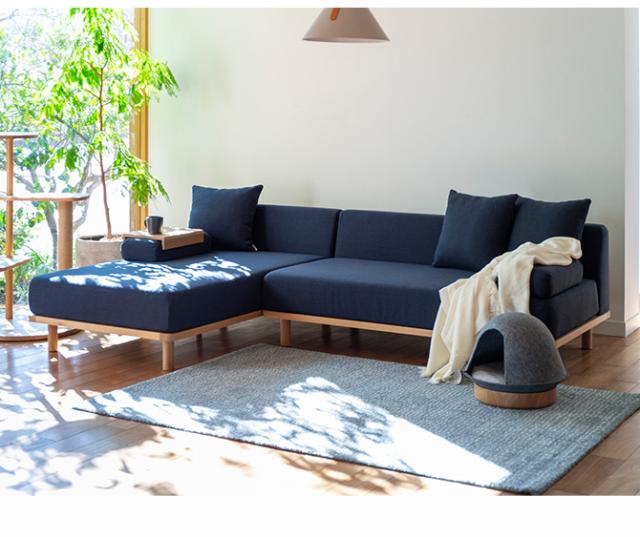 Fumi フミ クッションでくつろぐソファ 肘用テーブル 【ソファ別売】