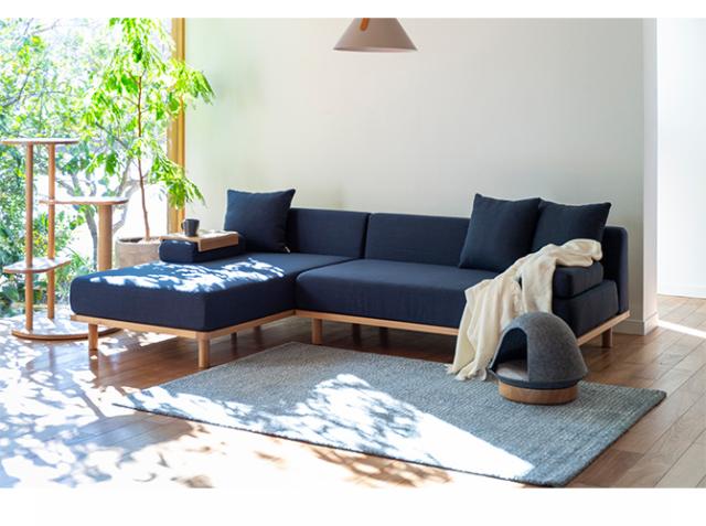 Fumi フミ クッションでくつろぐソファ ワイド ペット対応素材 交換用カバー 【本体別売】 