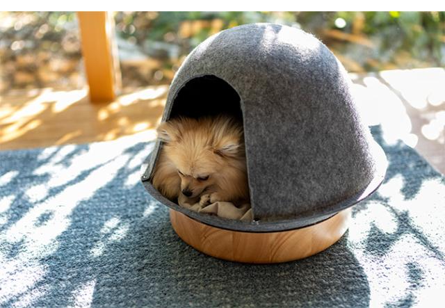 Fumi フミ ペットの家  猫用 犬用 ペットベッド ベッド ハウス 屋根付き 猫ハウス 猫ベッド おしゃれ  