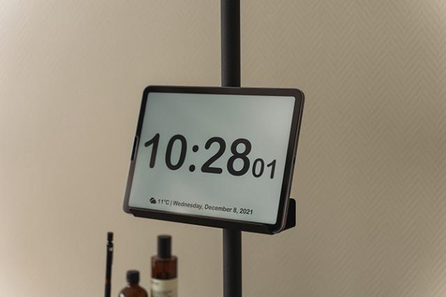 ドローアライン DRAW A LINE デスクサイドラックセット つっぱり棒 突っ張り棒 デスク横 セット おしゃれ モノトーン 北欧 アイアン ツヤ消し インテリア