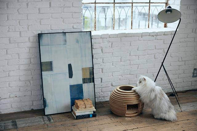 FrancePet フランスペット PE05 ねこハウス まり  猫用 猫ベッド ペットベッド ハウス 猫ハウス 木製 ボール型 おしゃれ  