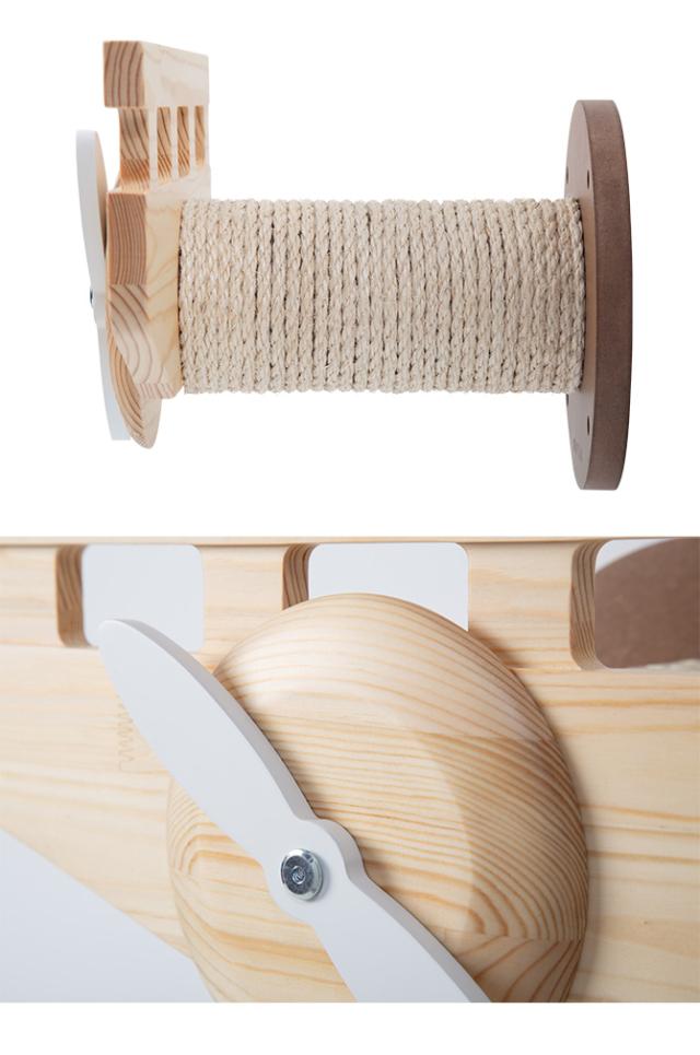 MYZOO マイズー キャットステップ 爪とぎ Plane 猫用 猫 キャットステップ 壁掛け 爪とぎ 飛行機 個性的 MYZOO 北欧