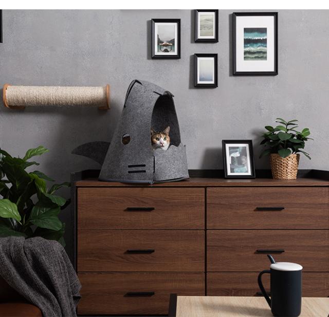 MYZOO マイズー 猫用ベッド NEKOSHARK ネコシャーク  猫用 猫 ペット ベッド 猫ベッド かわいい 面白い MYZOO 北欧  