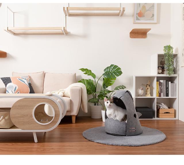MYZOO マイズー 猫用ベッド NEKOSHARK ネコシャーク  猫用 猫 ペット ベッド 猫ベッド かわいい 面白い MYZOO 北欧  