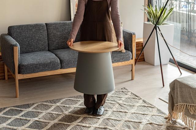 ツートン ラウンドテーブル S 