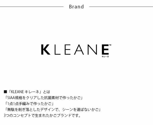 KLEANE キレーネ 抗菌 オーバルかご L 