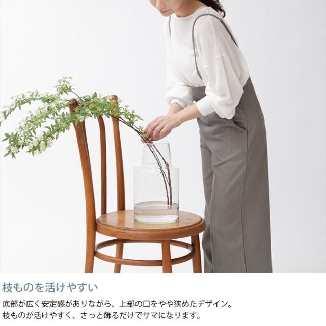 shesay シセイ 枝ものが活けやすい リューズガラス フラワーベース ロケート S 