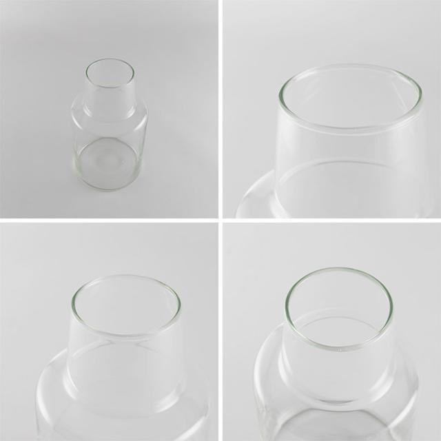 shesay シセイ 枝ものが活けやすい リューズガラス フラワーベース ロケート S 