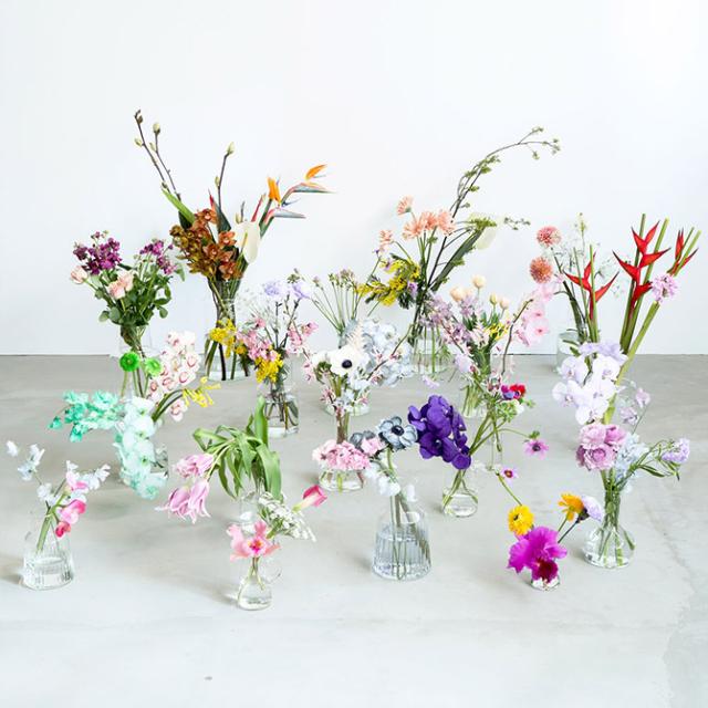 shesay シセイ 枝ものから切り花まで活けられる リューズガラス フラワーベース L