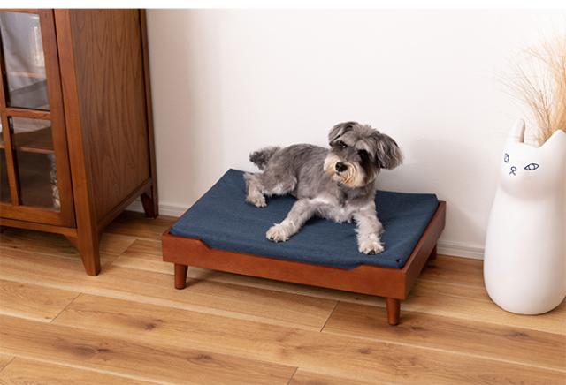ペットベッド  猫用 犬用 ペットベッド ベッド シンプル 木製 グレー ナチュラル ブラウン  