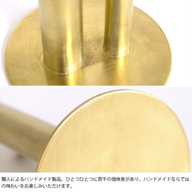 shesay シセイ 高さの異なるシリンダーが並んだ BRASSのフラワーベース S 