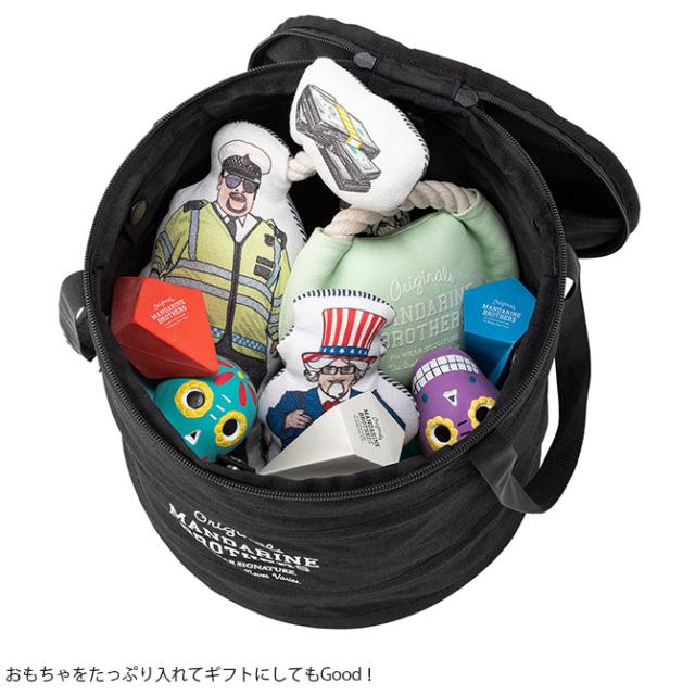 MANDARINE BROTHERS マンダリンブラザーズ ポップアップ トイボックス 犬用 おもちゃ箱 おもちゃ入れ 収納 たためる コンパクト 円形 おしゃれ トイボックス