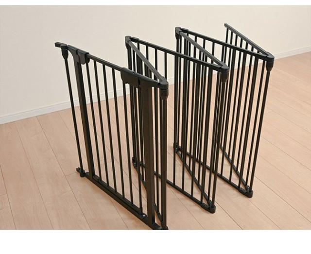 Wanyanya わにゃにゃ スチールペットサークル6枚 犬 ペットサークル ドッグサークル ペット サークル シンプル おしゃれ 白 黒 6枚