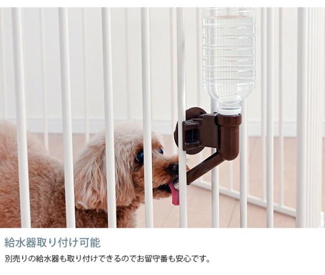 Wanyanya わにゃにゃ スチールペットサークル6枚 犬 ペットサークル ドッグサークル ペット サークル シンプル おしゃれ 白 黒 6枚