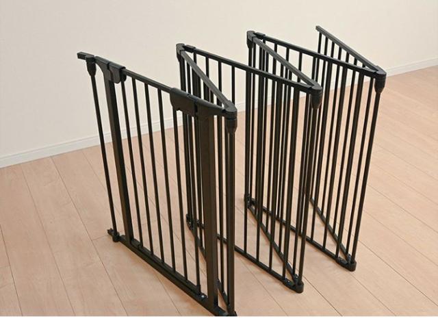 Wanyanya わにゃにゃ スチールペットサークル8枚 犬 ペットサークル ドッグサークル ペット サークル シンプル おしゃれ 白 黒 8枚