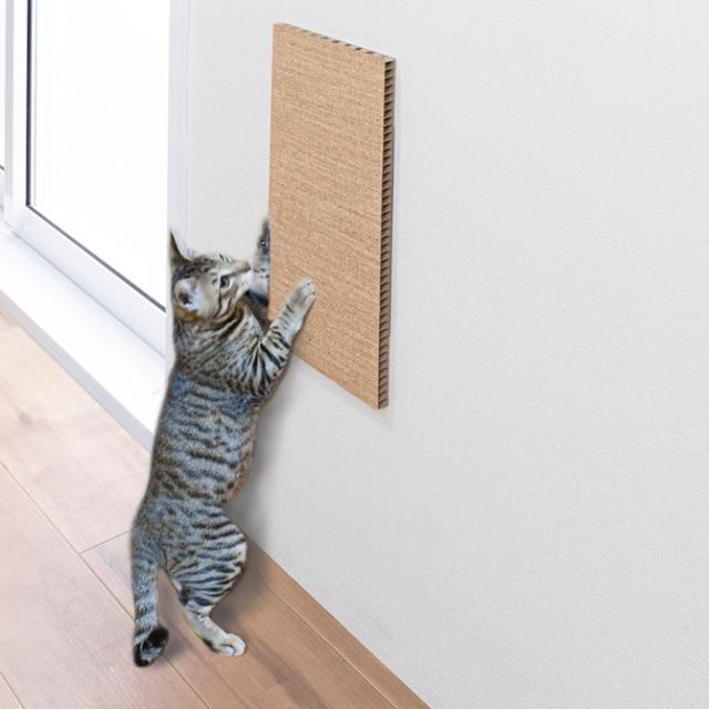 吸着壁に貼れる猫のつめとぎ 麻 1個入り 