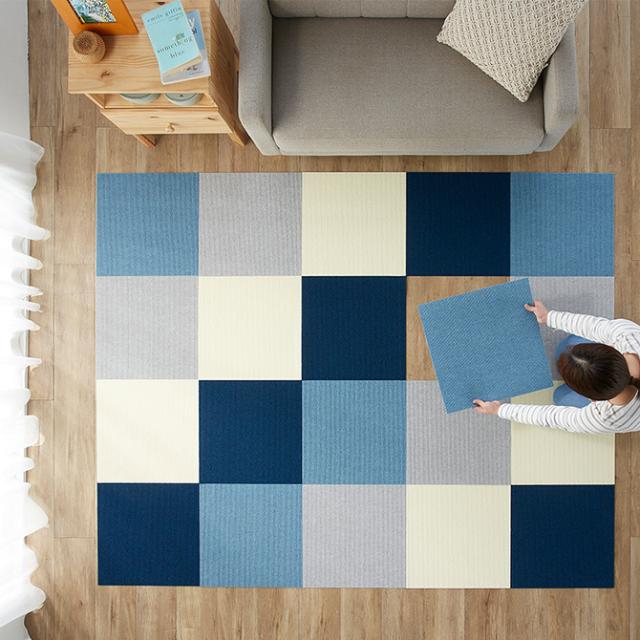 ペット用撥水タイルマット 45×45cm 同色30枚入り