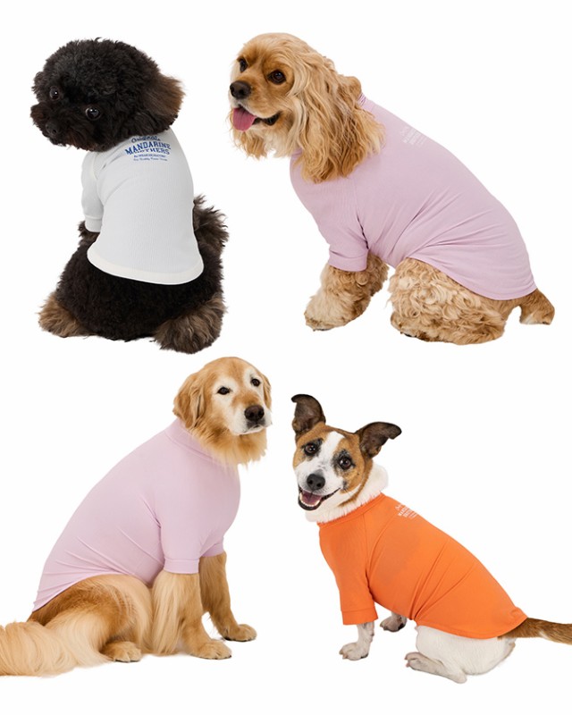 MANDARINE BROTHERS マンダリンブラザーズ スキンタイト クールTシャツ　M、MD、L  犬 ドッグウェア 犬の服 夏用 涼しい 接触冷感 Tシャツ おしゃれ 可愛い 伸びる  