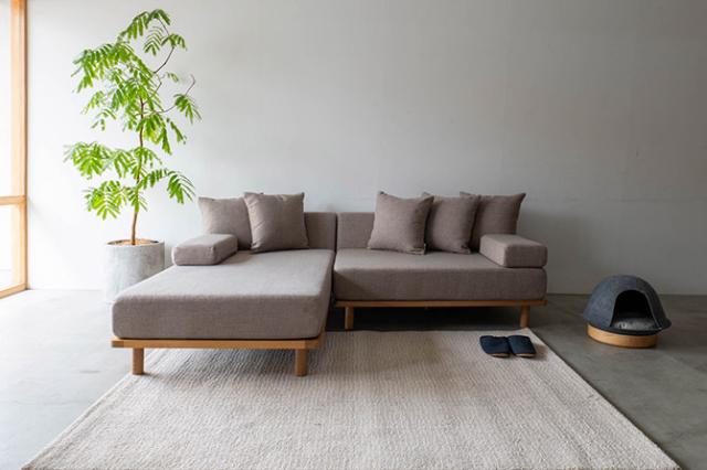 Fumi フミ クッションでくつろぐソファ セミワイド 交換用カバー 