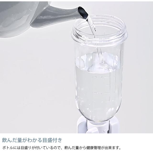 Bonbi ボンビ ラクリアスタンド  猫用 犬用 ペット用 給水器 自動 お手入れ簡単 ホワイト　クリア　白　透明 シンプル おしゃれ 電気不要  