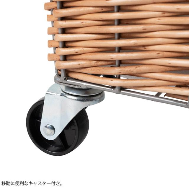 BRID ブリッド Olika ウィロー ランドリーバスケット キャスター付き 28L 