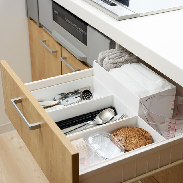 like-it ライクイット タイディアップボックス インナー深型 単品  収納ボックス 収納ケース 小物入れ スタッキング 長方形 棚 オープンシェルフ キッチン 収納 おしゃれ  