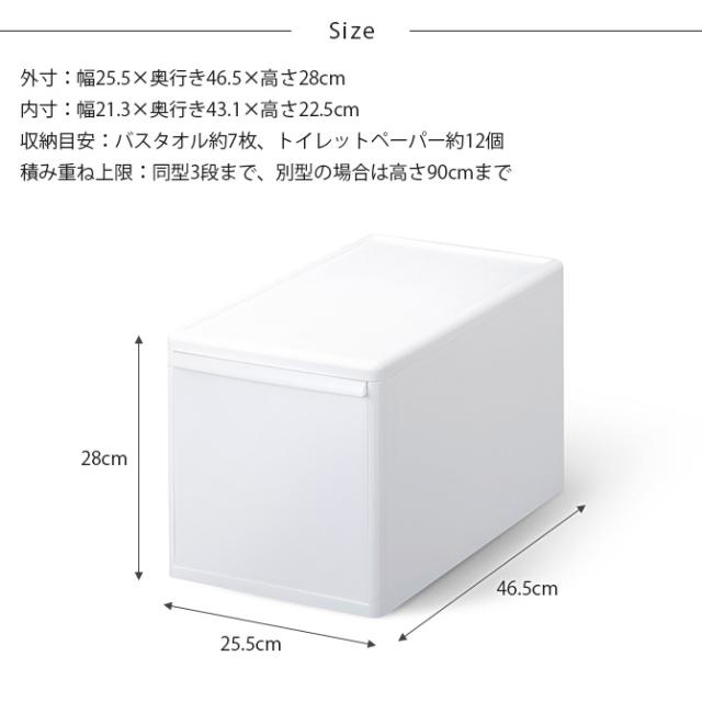 like-it ライクイット 組み合わせて使える収納ケース ミディL 単品 