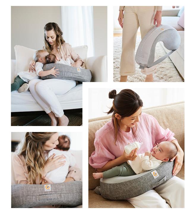 Ergobaby エルゴベビー ナチュラルカーブ・ナーシングピロー（授乳クッション） ベルト付き FDEGNPAGRYSTP 