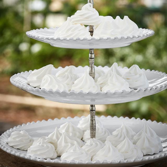 代引不可 Costa Nova コスタノバ Costa Nova コスタノバ Pearl パールシリーズ ３段ケーキスタンド コスタ ノ 公式の Spatium Com Br