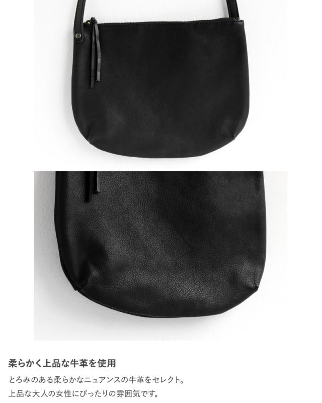 CLASKA DO クラスカ ドー レザーポシェット Pochette Hippo noir ポシェット レディース 斜めがけ 軽量 軽い 本革 レザー 日本製 おしゃれ シンプル ショルダーポーチ ギフト プレゼント