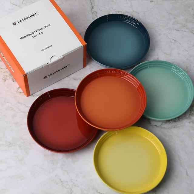 【まとめ買い可】LE CREUSET ラウンドプレート 5枚セット 23cm 楽天市場】ル・クルーゼ 公式 ｜ ミニ・ラウンド・プレート (5枚