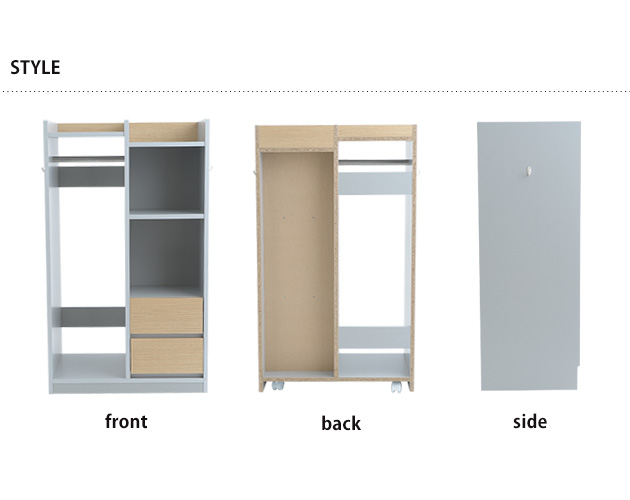 こどもと暮らしオリジナル Curio mono ランドセルラック キャスター付き ハンガー 完成品 ハンガー キャスター付き ランドセル 収納 ラック 園服 幼稚園  