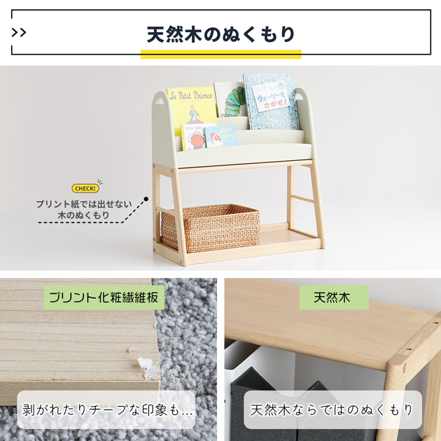 Kids Picture Book Rack  絵本棚 絵本ラック キッズ 表紙が見える スリム コンパクト おしゃれ シンプル かわいい 収納  