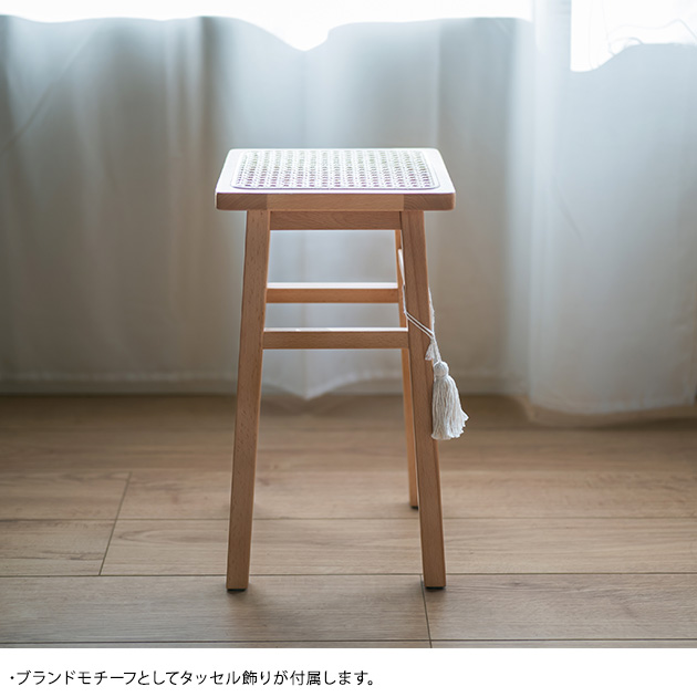 Mash マッシュ スツール amu アム  椅子 いす チェア 木製 ラタン コンパクト 軽量 おしゃれ シンプル ナチュラル  